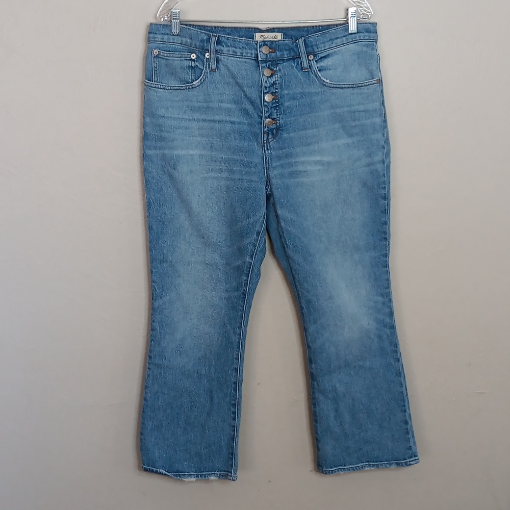 Madewell Cali Demi-Boot Jeans in Dory Wash Size 32